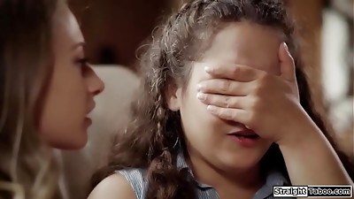 StraightTaboo.com - Brunette lets the geek boy who posted porno vids screw her so he deletes them.The petite bra-stuffers honey bj's his lollipop and he gobbles her pussy.Then is boinked